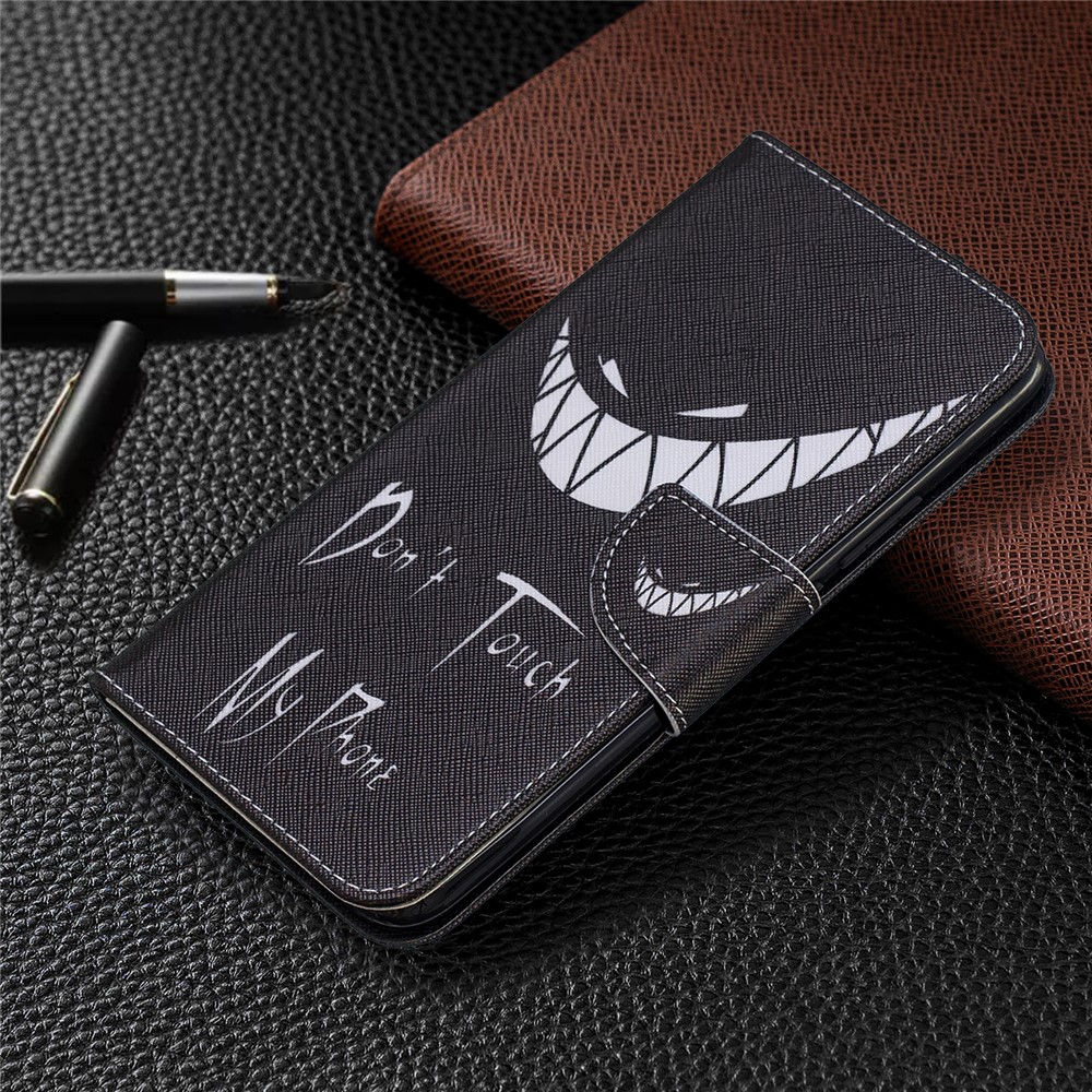 Pattern Printing PU Leather Flip Stand Cell Phone Shell for Huawei P Smart Z - Do not Touch My Phone-7