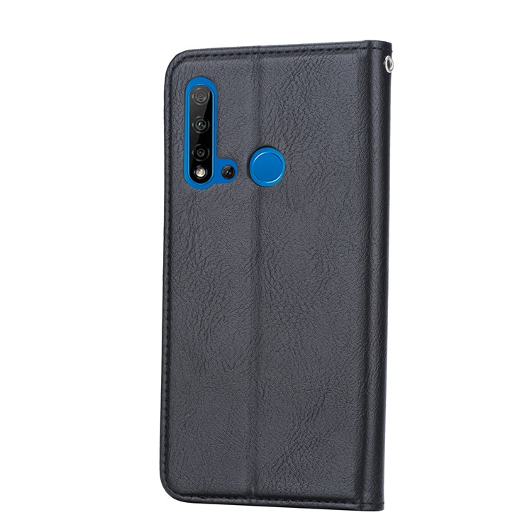 PU Leather Auto-absorbed Protective Mobile Phone Case for Huawei P20 lite (2019) / nova 5i - Black-3