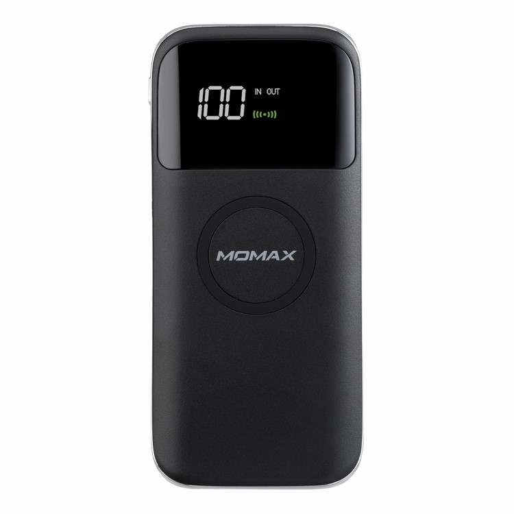 MOMAX Q.Power AIR2 Wireless External Battery Pack 10000mAh Digital Display Wireless Power Bank - Black-3