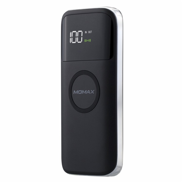 MOMAX Q.Power AIR2 Wireless External Battery Pack 10000mAh Digital Display Wireless Power Bank - Black-5