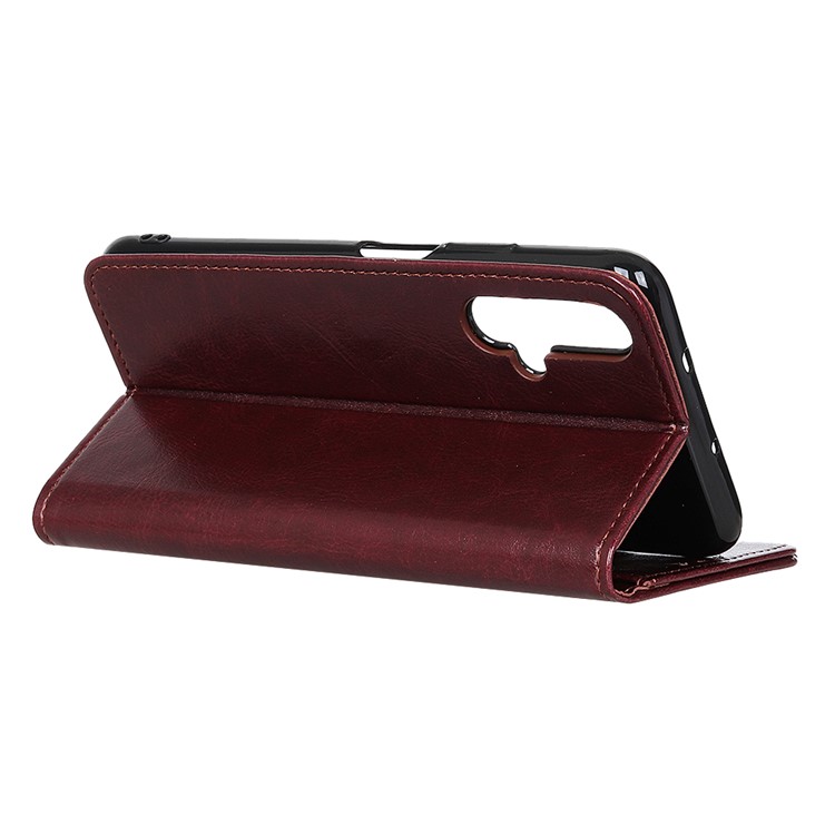 Crazy Horse Texture Leather Phone Wallet Case for Huawei nova 5/nova 5 Pro - Brown-7