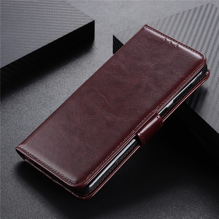 Crazy Horse Texture Leather Phone Wallet Case for Huawei nova 5/nova 5 Pro - Brown-8