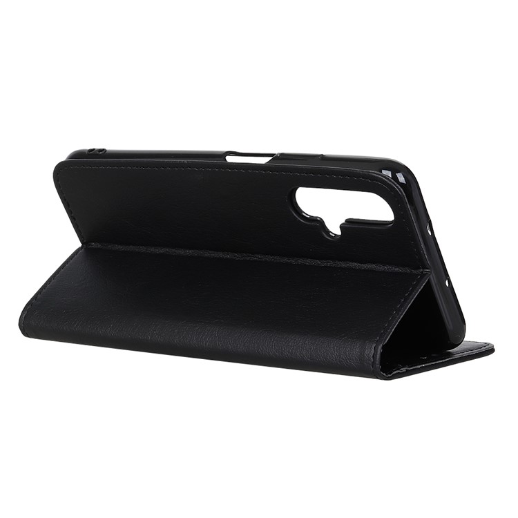 Wallet Stand Leather Phone Cover for Huawei nova 5/nova 5 Pro - Black-7