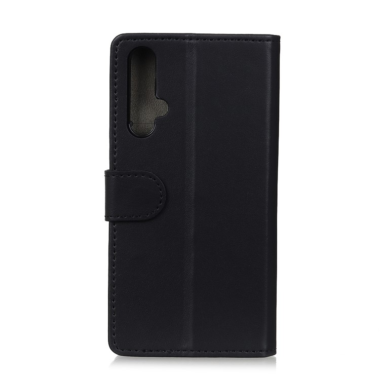 For Huawei nova 5/nova 5 Pro PU Leather Protective Cover with Wallet Stand - Black-5