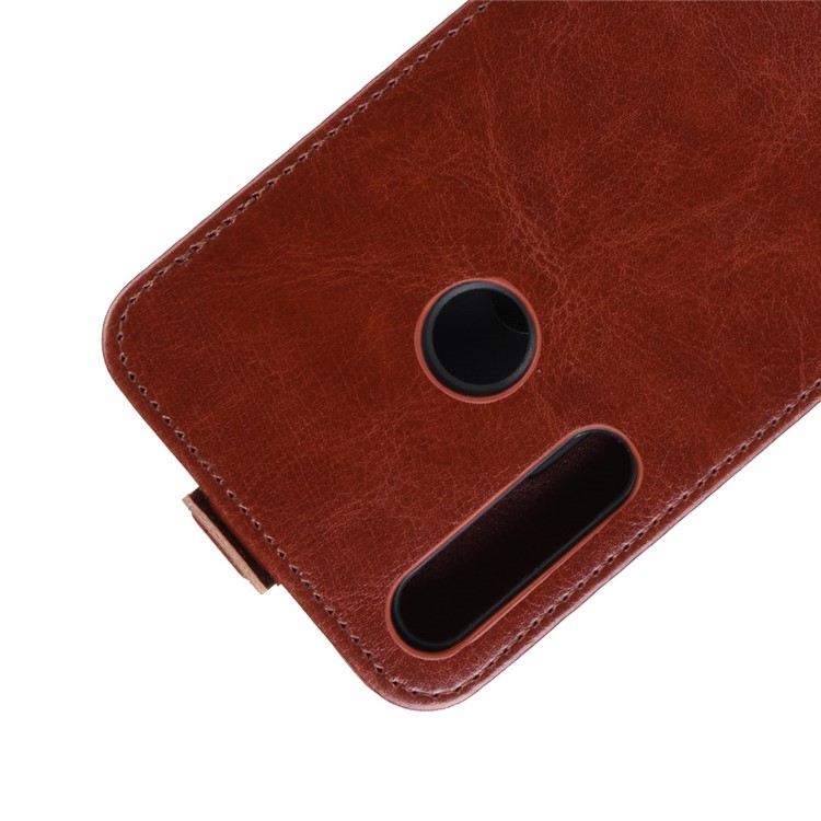 Crazy Horse Texture Leather Protection Case for Huawei P Smart Z / Y9 Prime 2019 / nova 5i - Brown-2