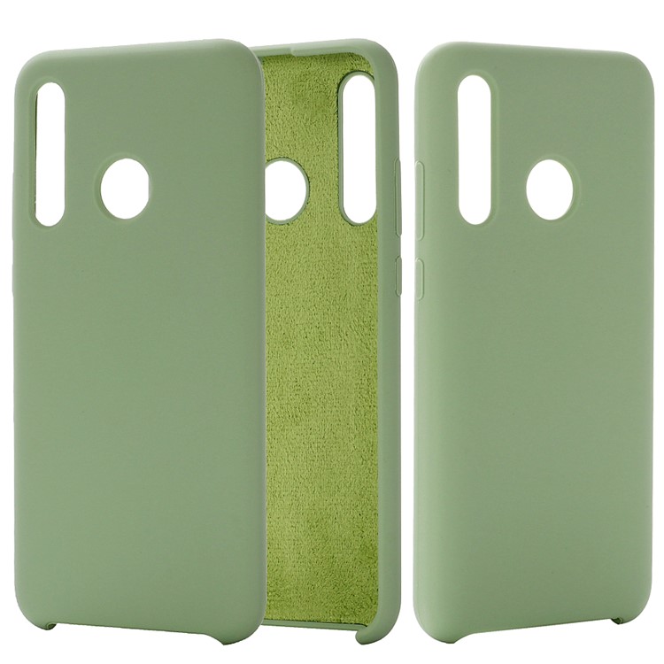 Soft Liquid Silicone Mobile Phone Case for Huawei Honor 10i - Green-2