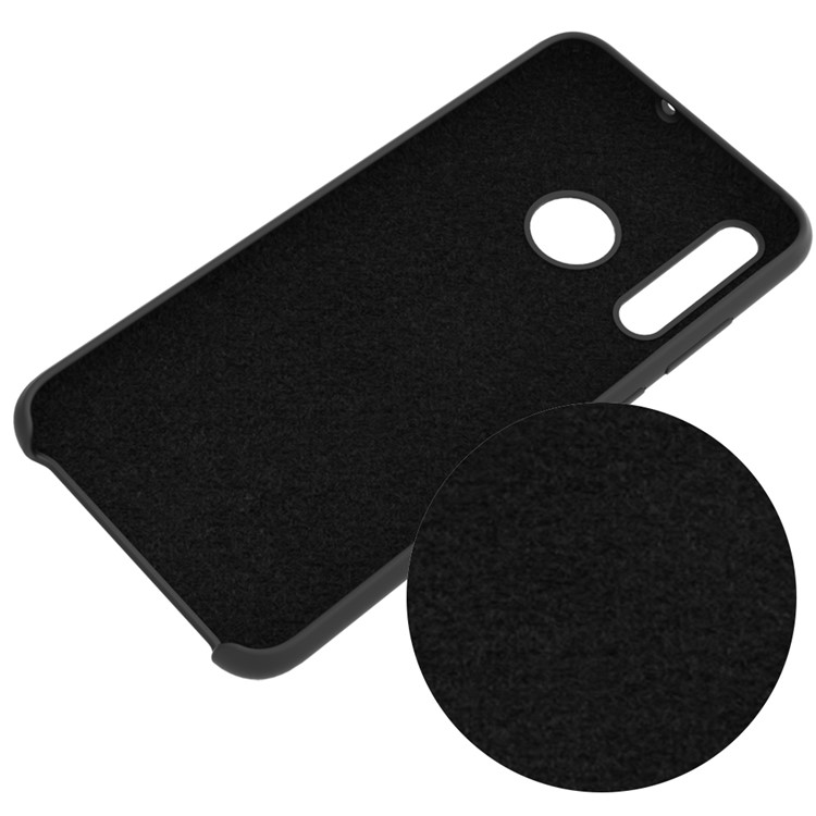 Soft Liquid Silicone Phone Shell for Huawei P Smart+ 2019 / Enjoy 9s - Black-4