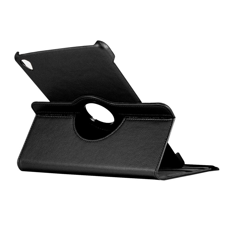 ENKAY Litchi Texture 360 Degree Rotating Stand PU Leather Tablet Case for Huawei MediaPad M6 10.8-inch - Black-5