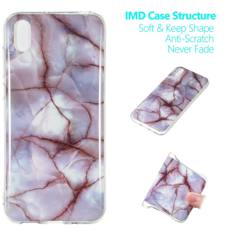 Marble Pattern IMD TPU Back Case for Huawei Y5 (2019) - Style R-1