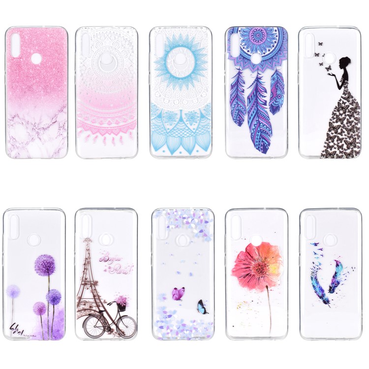 Pattern Printing TPU Cell Phone Cover for Huawei Y9 (2019) / Enjoy 9 Plus - Dream Catcher-7