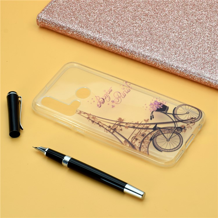 Pattern Printing TPU Case for Huawei P20 lite (2019) / nova 5i - Eiffel Tower and Bicycle-6