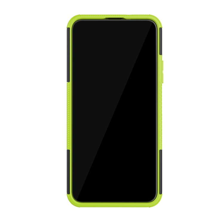Anti-slip PC + TPU Hybrid Casing with Kickstand for Huawei Honor 20 Pro - Green-4