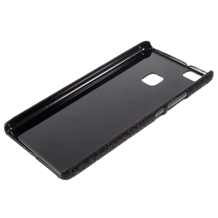 Glitter Sequins Leather Coated PC Protective Case for Huawei P9 Lite / G9 Lite - Black-3