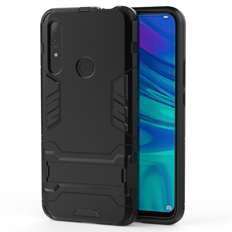 Guard PC + TPU Mobile Phone Covering Case with Kickstand for Huawei P Smart Z / Y9 Prime 2019 - Black-2