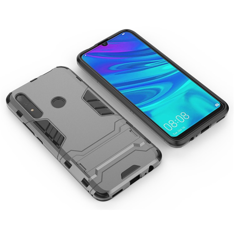 Guard PC + TPU Mobile Phone Covering Case with Kickstand for Huawei Honor 9X (Global)/P Smart Z / Y9 Prime 2019 / Enjoy 10 Plus - Grey-4