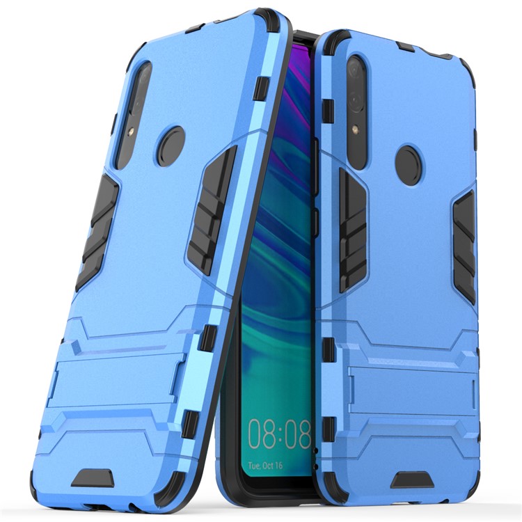 Guard PC + TPU Mobile Phone Covering Case with Kickstand for Huawei Honor 9X (Global)/P Smart Z / Y9 Prime 2019 / Enjoy 10 Plus - Baby Blue