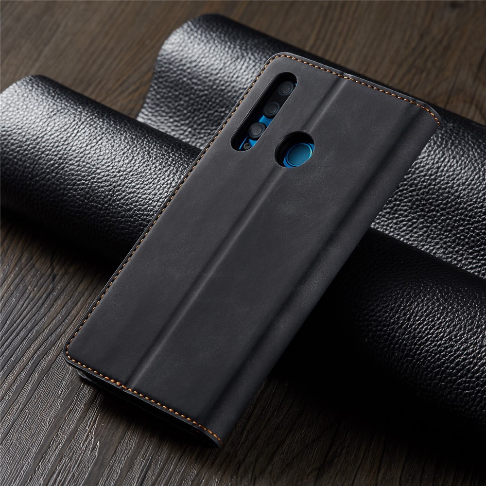 FORWENW Leather Wallet Case for Huawei P Smart Plus 2019 / Enjoy 9s - Black-8