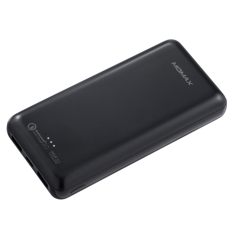 MOMAX 20000mAh 18W Power Bank Portable Charger PD&QC3.0 Quick Charge - Black-2
