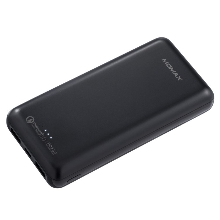 MOMAX 20000mAh 18W Power Bank Portable Charger PD&QC3.0 Quick Charge - Black-2