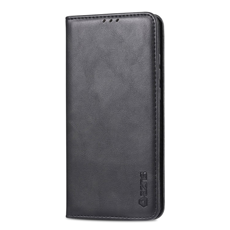 AZNS Retro Style PU Leather Card Holder Case for Huawei Y5 (2019) - Black-2