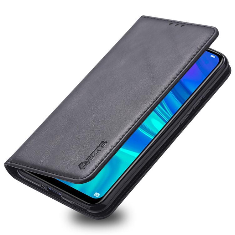 AZNS Retro Style PU Leather Card Holder Case for Huawei Y5 (2019) - Black-4