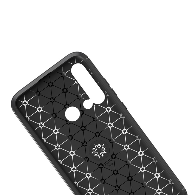 LENUO Metal Ring Bracket TPU Cover for Huawei P20 lite (2019) / nova 5i Built-in Magnetic Metal Sheet - All Black-9