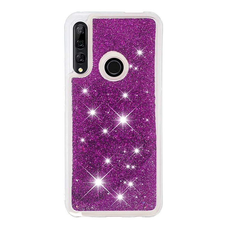 Dynamic Glitter Powder Sequins TPU Phone Case Cover for Huawei P Smart Z / Y9 Prime 2019 - Purple-2