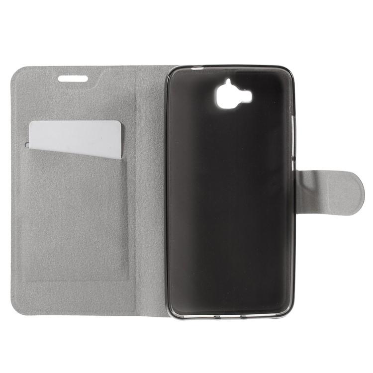 Crazy Horse Leather Case for Huawei Y6 Pro / Enjoy 5 with Built-in Steel Sheet - Black-7