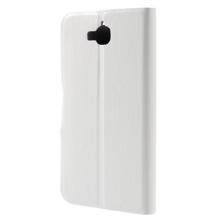 Crazy Horse Card Holder Leather Cover for Huawei Y6 Pro / Enjoy 5 - White-2