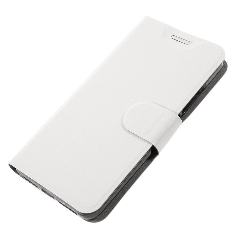 Crazy Horse Card Holder Leather Cover for Huawei Y6 Pro / Enjoy 5 - White-4