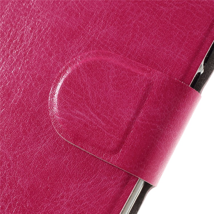 Crazy Horse Stand PU Leather Shell for Huawei Y6 Pro / Enjoy 5 - Rose-10