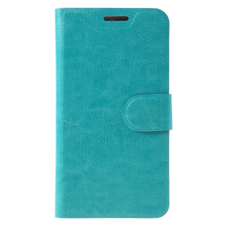 Crazy Horse Card Holder Stand Leather Case for Huawei Y6 Pro / Enjoy 5 - Blue-3