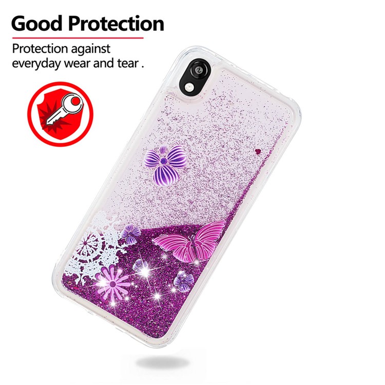 Dynamic Glitter Powder Sequins TPU Phone Case for Huawei Y5 (2019) / Honor 8S - Butterflies-4