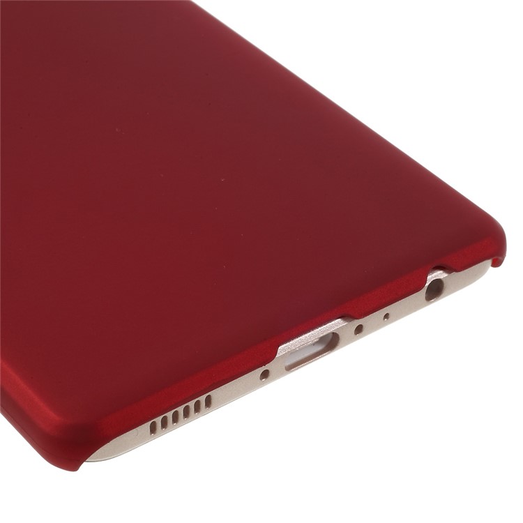 Rubber Coating PC Hard Back Shell for Huawei P9 Plus - Red-5