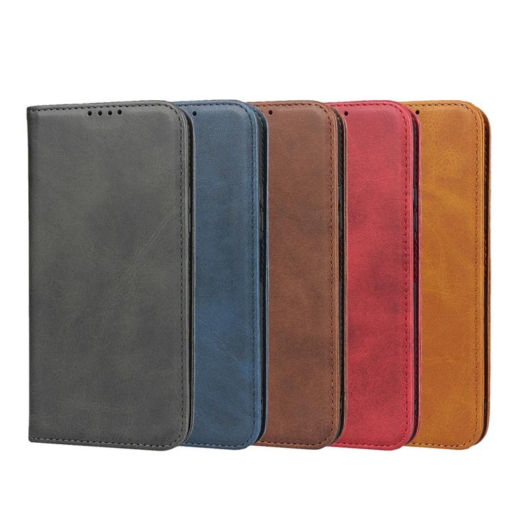 Auto-absorbed Leather Wallet Stand Cover Case for Huawei Honor 20 Pro - Coffee-8