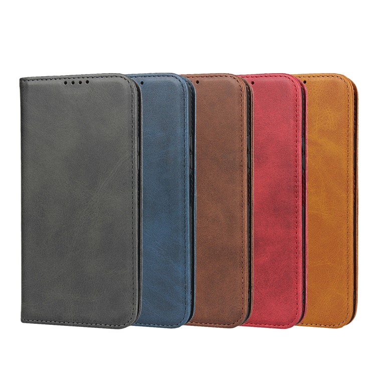 Auto-absorbed Leather Wallet Stand Cover Case for Huawei Honor 20 Pro - Coffee-8