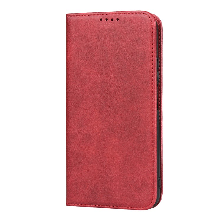 Auto-absorbed Leather Wallet Stand Phone Shell for Huawei Honor 20 - Red-2