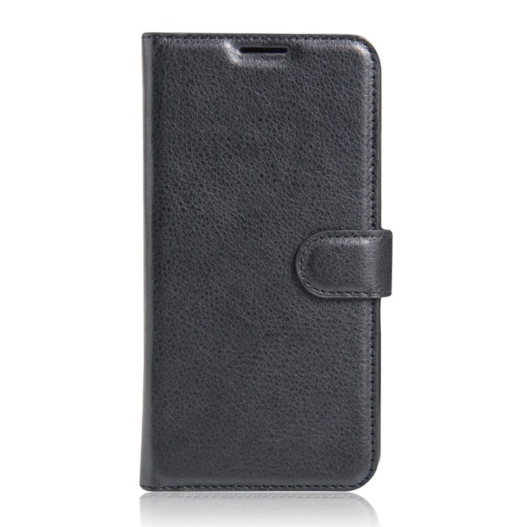 Lychee Skin Wallet Leather Stand Case for Huawei Y3II / Y3 II - Black-1