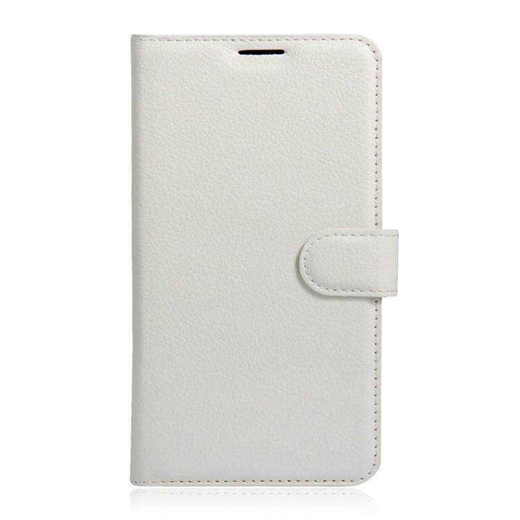 Lychee Skin Wallet Leather Stand Cover for Huawei Y3II / Y3 II - White-1