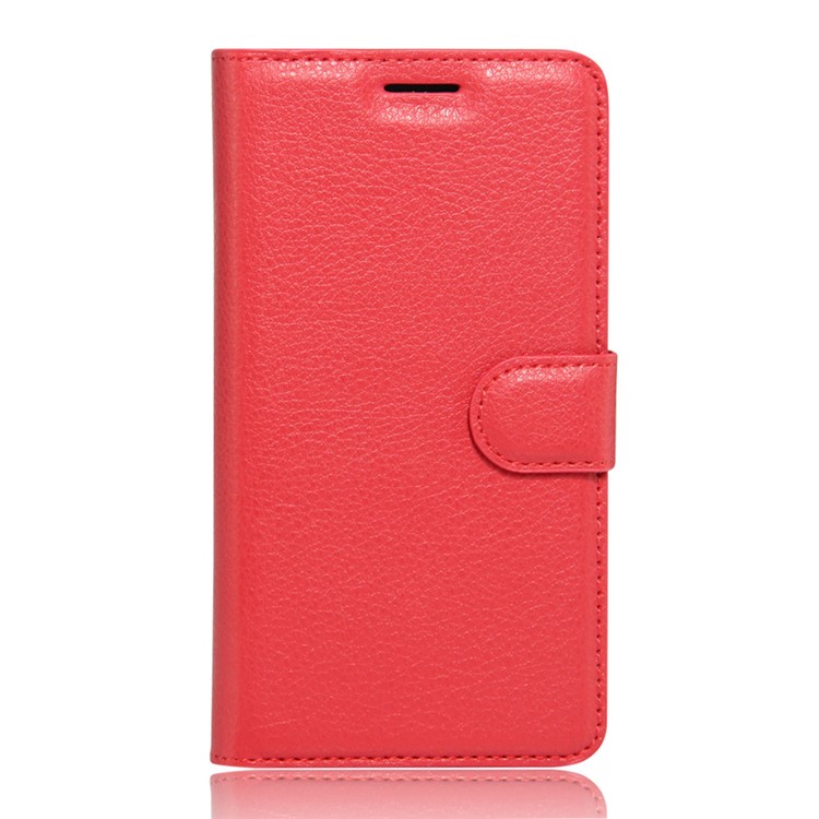 Lychee Skin Wallet Leather Phone Case for Huawei Y3 II / Y3II - Red-1