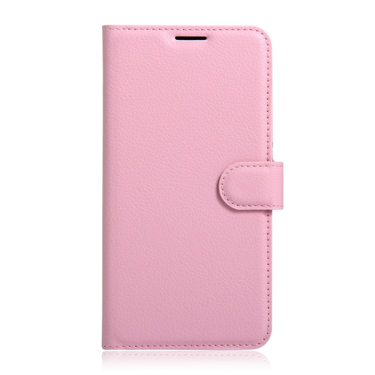 Lychee Skin Magnetic Leather Stand Cover for Huawei Y3 II / Y3II - Pink-1