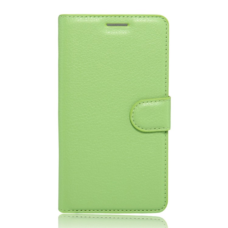 Lychee Skin Phone Leather Stand Case for Huawei Y3II / Y3 II - Green-1