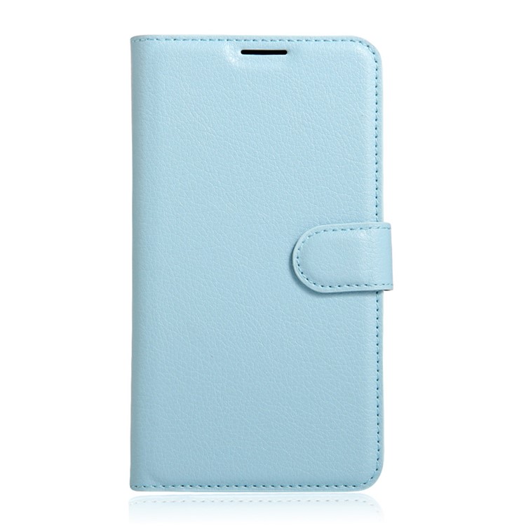 Lychee Skin Leather Card Holder Case for Huawei Y3II / Y3 II - Baby Blue-1