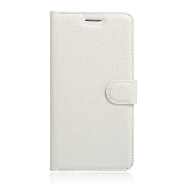Lychee Skin Wallet Leather Stand Cover for Huawei Y5II / Y5II - White-1