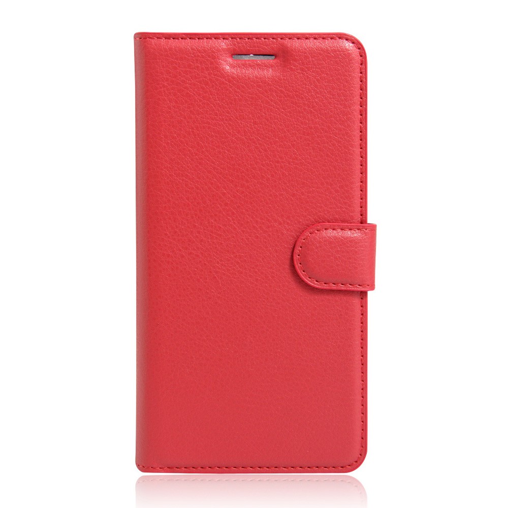 Lychee Skin Wallet Leather Phone Case for Huawei Y5II / Y5II - Red-1