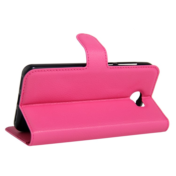 Lychee Skin Magnetic Leather Stand Case for Huawei Y5II / Y5II - Rose-5