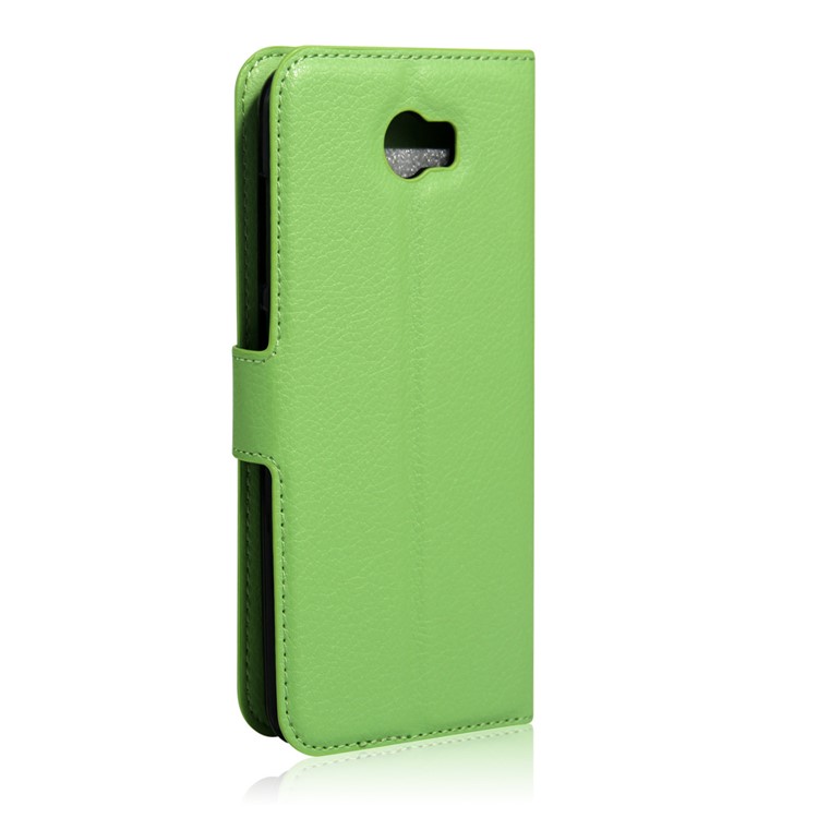 Lychee Skin Wallet Leather Magnetic Case for Huawei Y5II / Y5II - Green-2