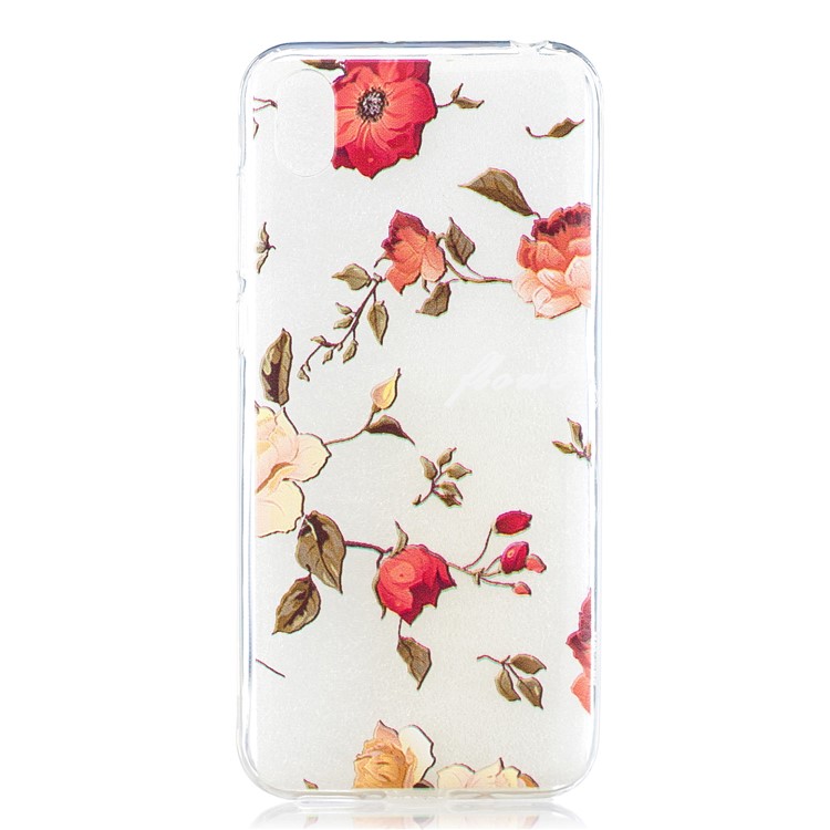New Pattern Printing TPU Shell Phone Case for Huawei Y5 (2019) / Honor 8S - Flowers-1