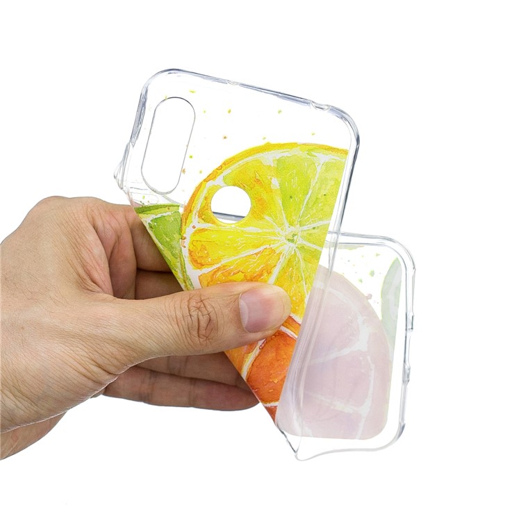 Pattern Printing TPU Case for Huawei Y6 (2019, without Fingerprint Sensor) / Y6 Prime (2019) / Y6 Pro (2019) / Honor 8A / Enjoy 9e - Colorized Lemon-4