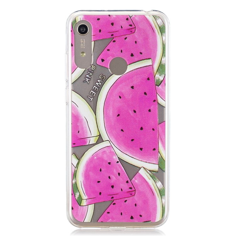 Pattern Printing TPU Case for Huawei Y6 (2019, with Fingerprint Sensor) / Y6 Prime (2019) / Y6 Pro (2019) / Honor 8A / Enjoy 9e - Watermelon-1